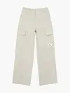 Calvin Klein BADGE HR STRAIGHT LE Kadın Krem Kargo Pantolonu
