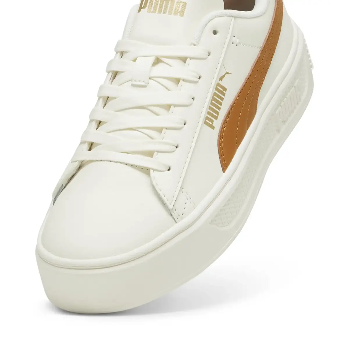 Puma Smash Platform v3 Kırık Beyaz Kadın Günlük Spor Ayakkabı