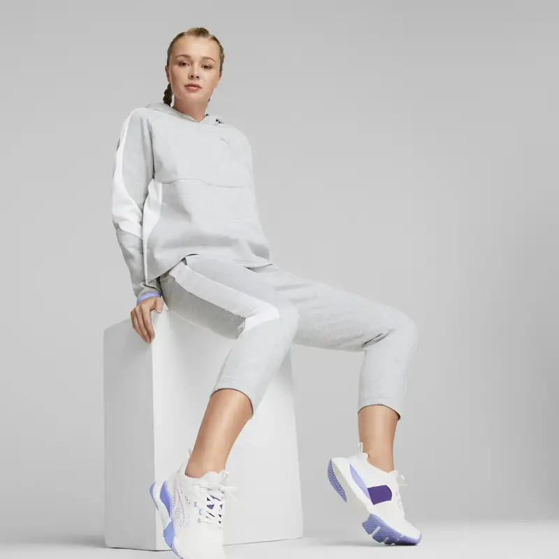 Puma EVOSTRIPE High-Waist Pants Gri Kadın Eşofman Altı