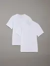 Calvin Klein 2P S/S CREW NECK Erkek Beyaz T-Shirt