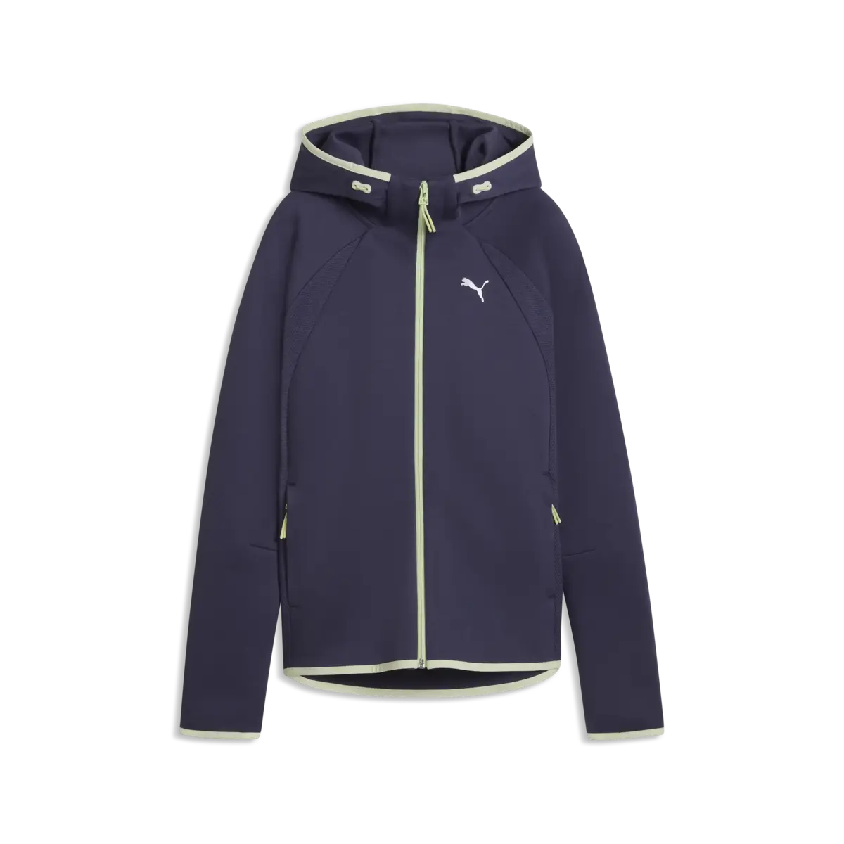 Puma EVOSTRIPE Full-Zip Hoodie DK Lacivert Kadın Kapüşonlu Sweatshirt