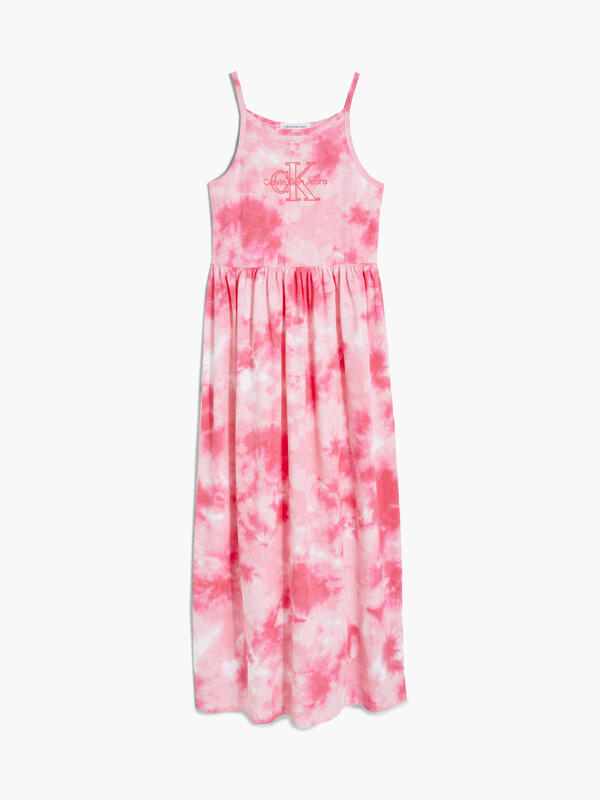 Calvin Klein TIE DYE STRAP MAXI D Kadın Pembe Elbise