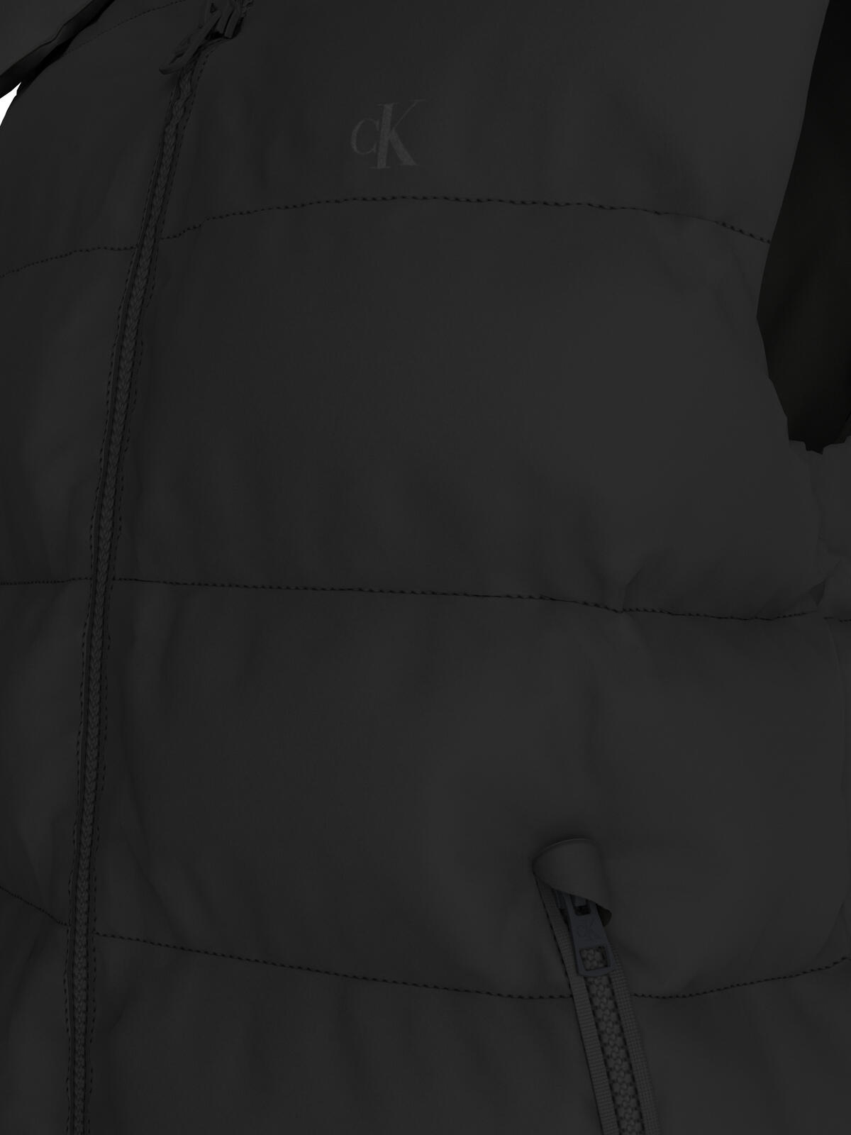 Calvin Klein SVLS NYLON ZIP OFF HOOD DOWN PUF Siyah Erkek Mont Calvin Klein SVLS NYLON ZIP OFF HOOD DOWN PUF Siyah Erkek Mont