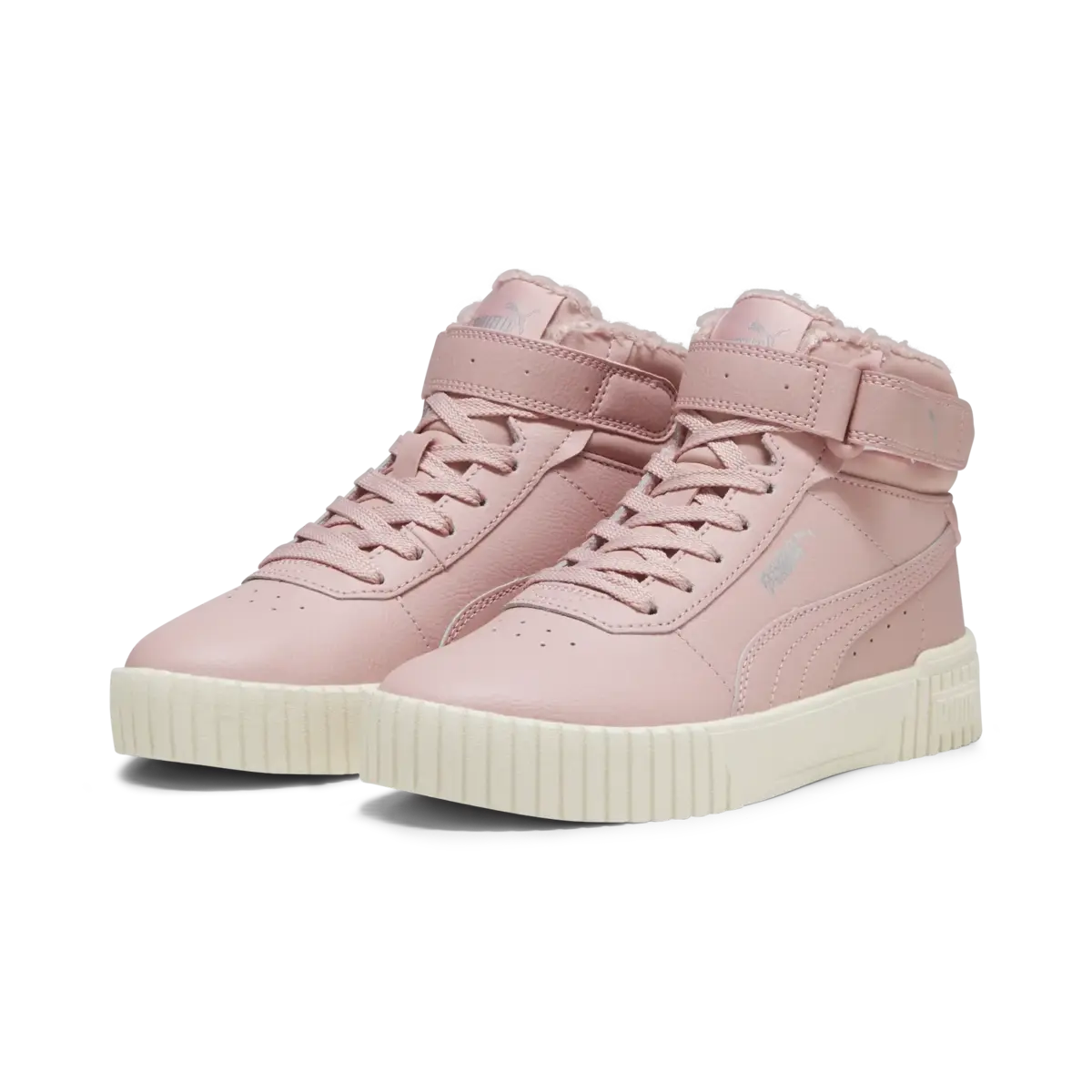 Puma Carina 2.0 Mid WTR Jr Pembe Kadın Spor Ayakkabı
