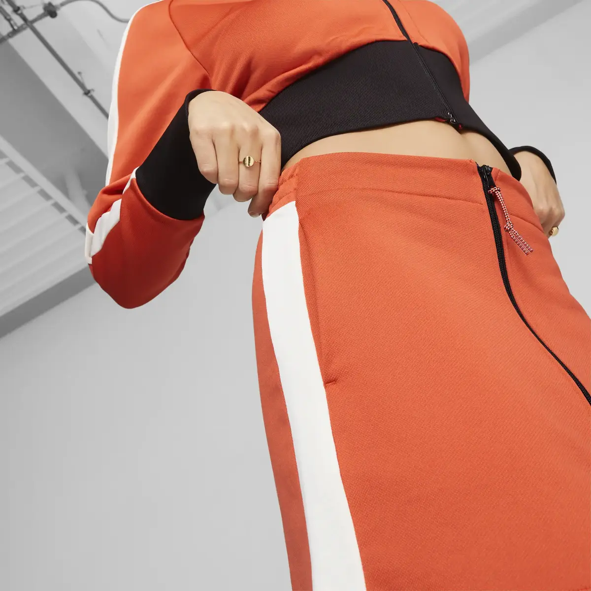Puma T7 FORWARD HISTORY Skirt Turuncu Kadın Etek