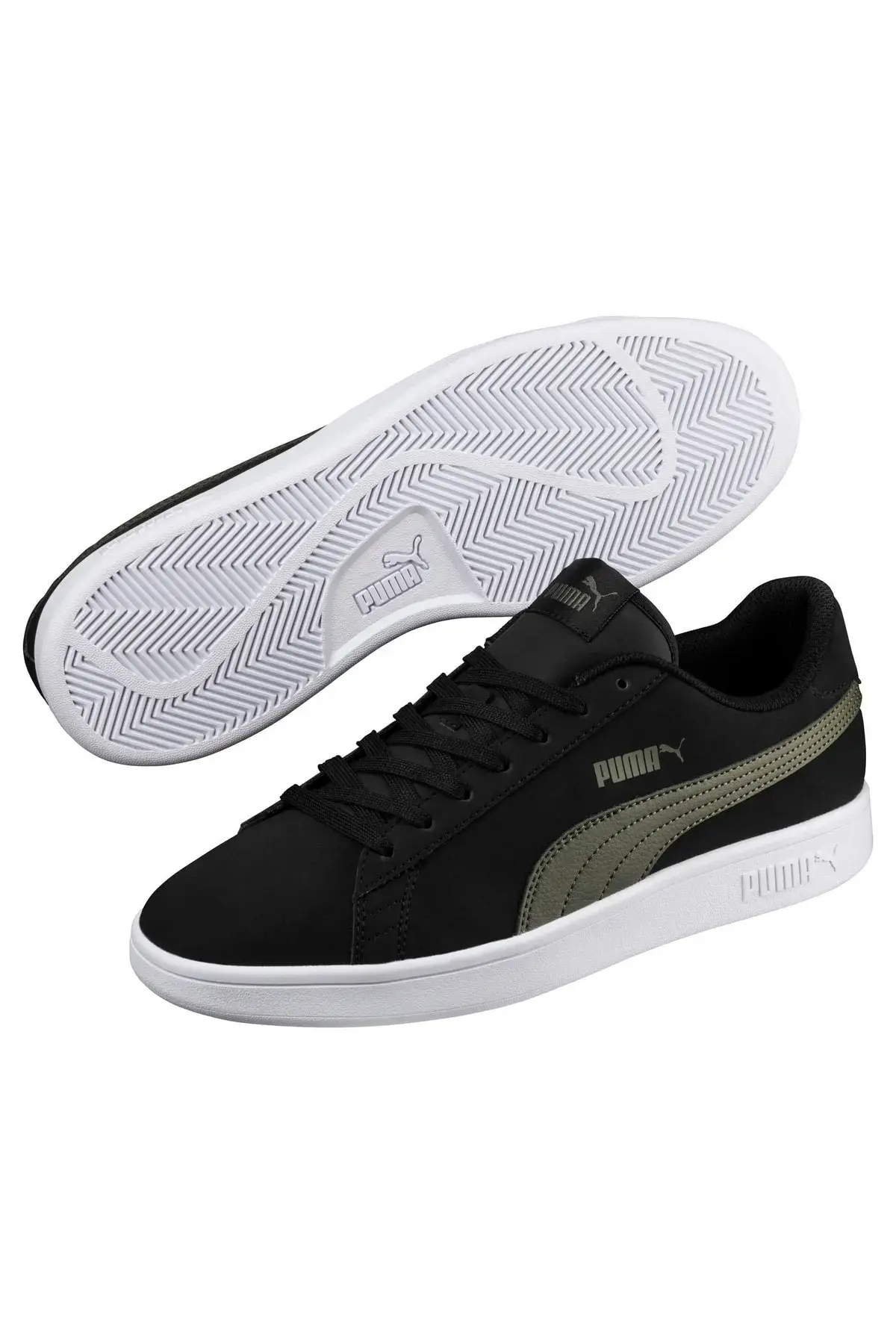 Puma Smash v2 Buck Siyah Kadın/Unisex Günlük Spor Ayakkabı