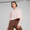 Puma STUDIO CLOUDSPUN CREW Pembe Kadın Sweatshirt