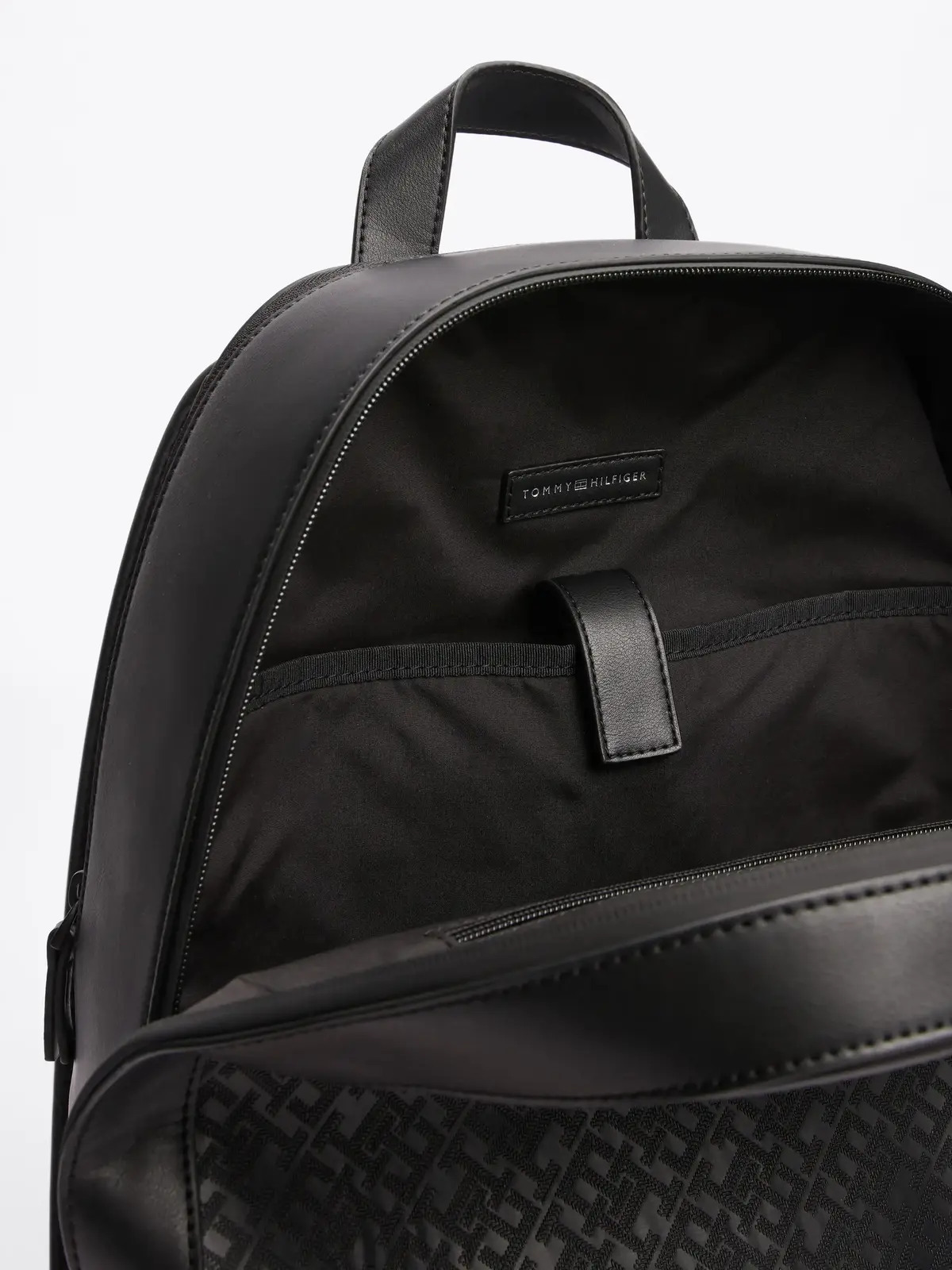 Tommy Hilfiger TH MONOGRAM BACKPACK, BDS Siyah Erkek Çanta & Cüzdan