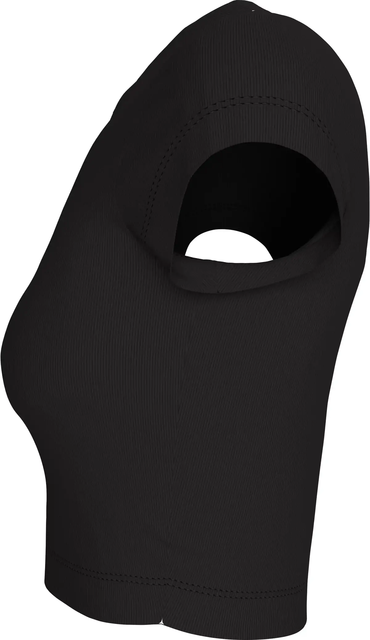 Calvin Klein CK RIB BABY TEE Siyah Kadın Tişört