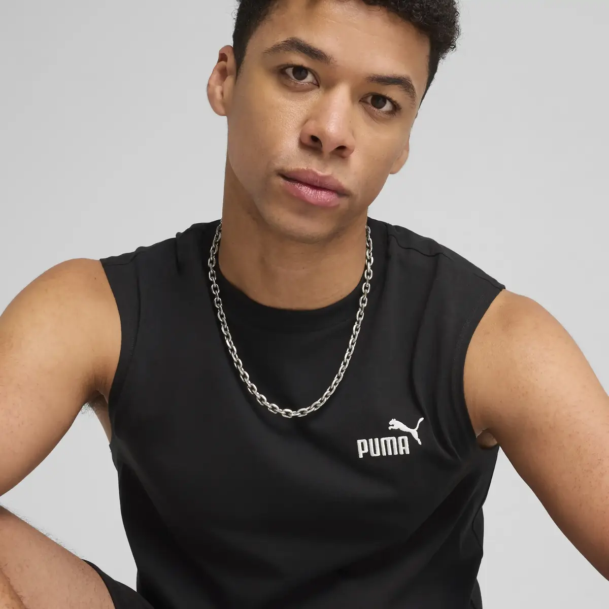Puma ESS Sleeveless Tee Siyah Erkek T-Shirt & Polo