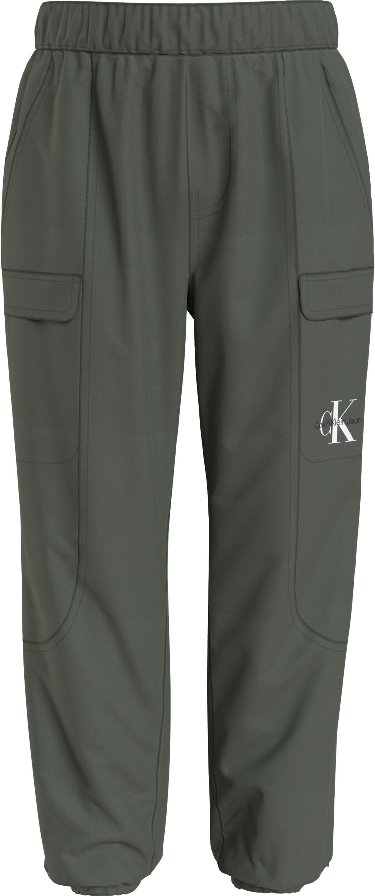 Calvin Klein SATEEN CARGO PANTS Erkek Yeşil Kargo Pantolonu
