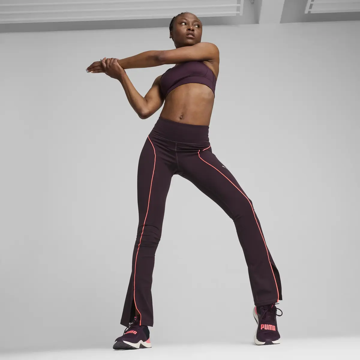 Puma CLOUDSPUN HW FLARE Mor Kadın Eşofman Altı