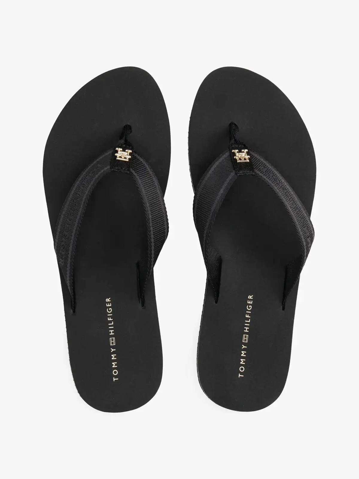 Tommy Hilfiger HILFIGER WEBBING BEA, BDS Siyah Kadın Terlik