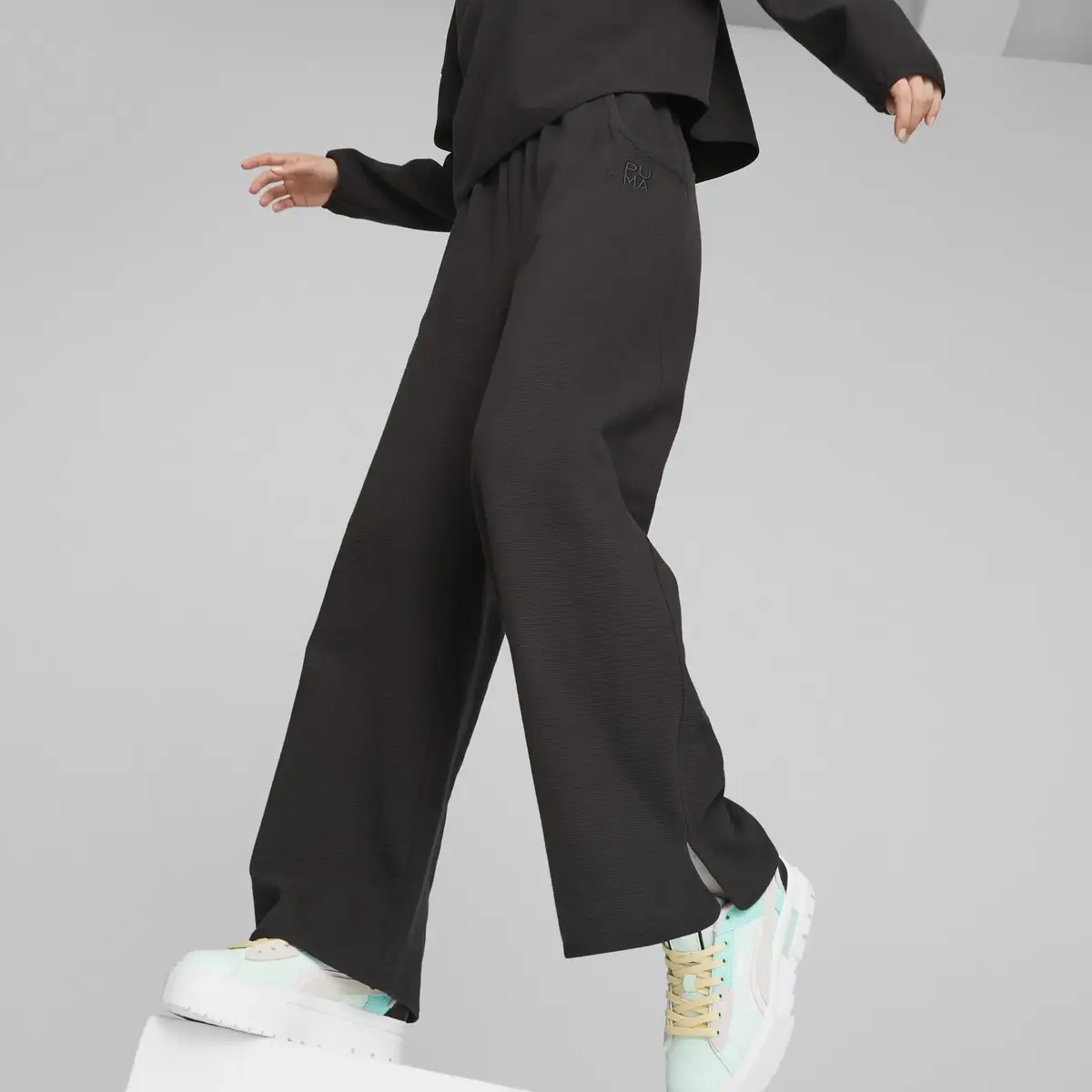 Puma Infuse Wide Leg Pants Dk Siyah Kadın Eşofman Altı