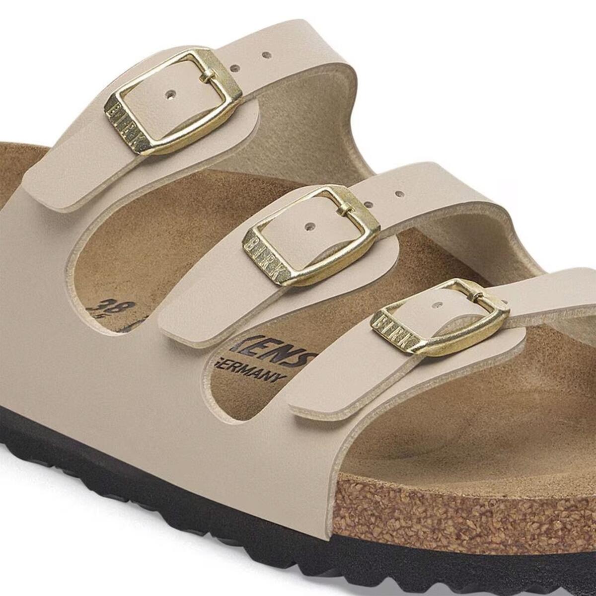 Birkenstock FLORIDA BF Açık Kahve Kadın Çok Bantlı Terlik