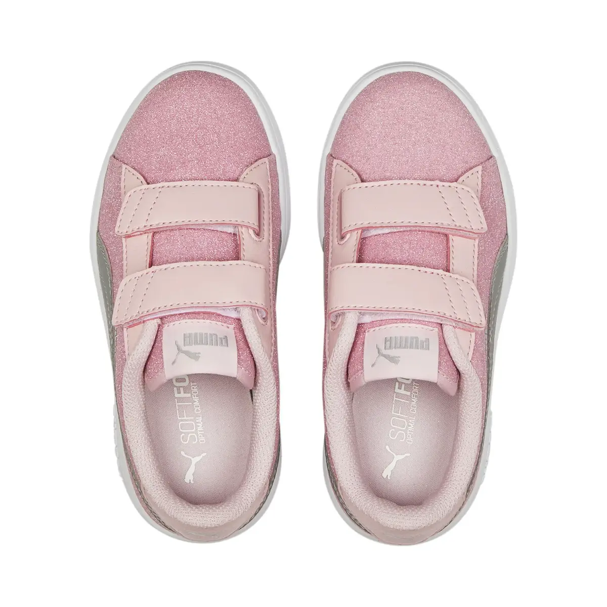 Puma Smash v2 Glitz GlamV PS Pembe Çocuk Günlük Spor Ayakkabı