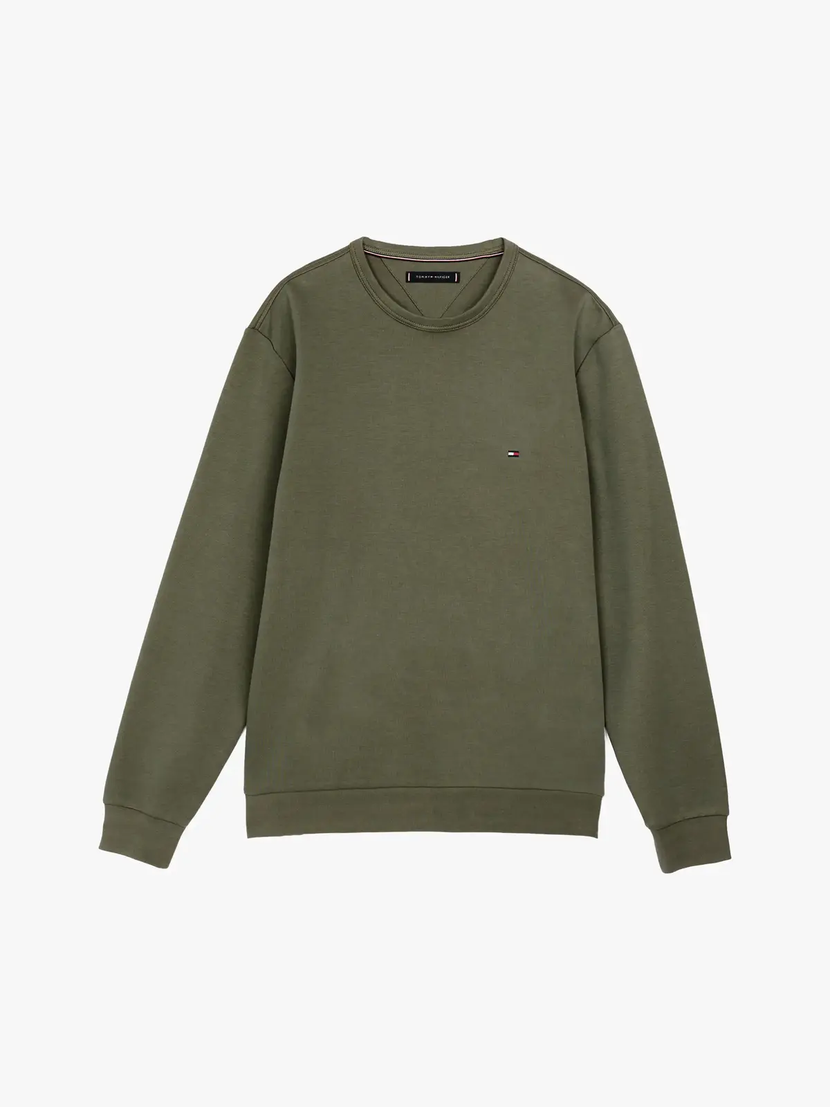 Tommy Hilfiger ESSENTIAL INTECHNO C, PLI Yeşil Erkek Sweatshirt