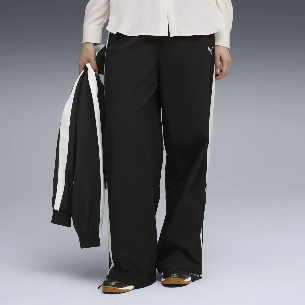 Puma T7 Relaxed Track Pants Siyah Kadın Eşofman Altı