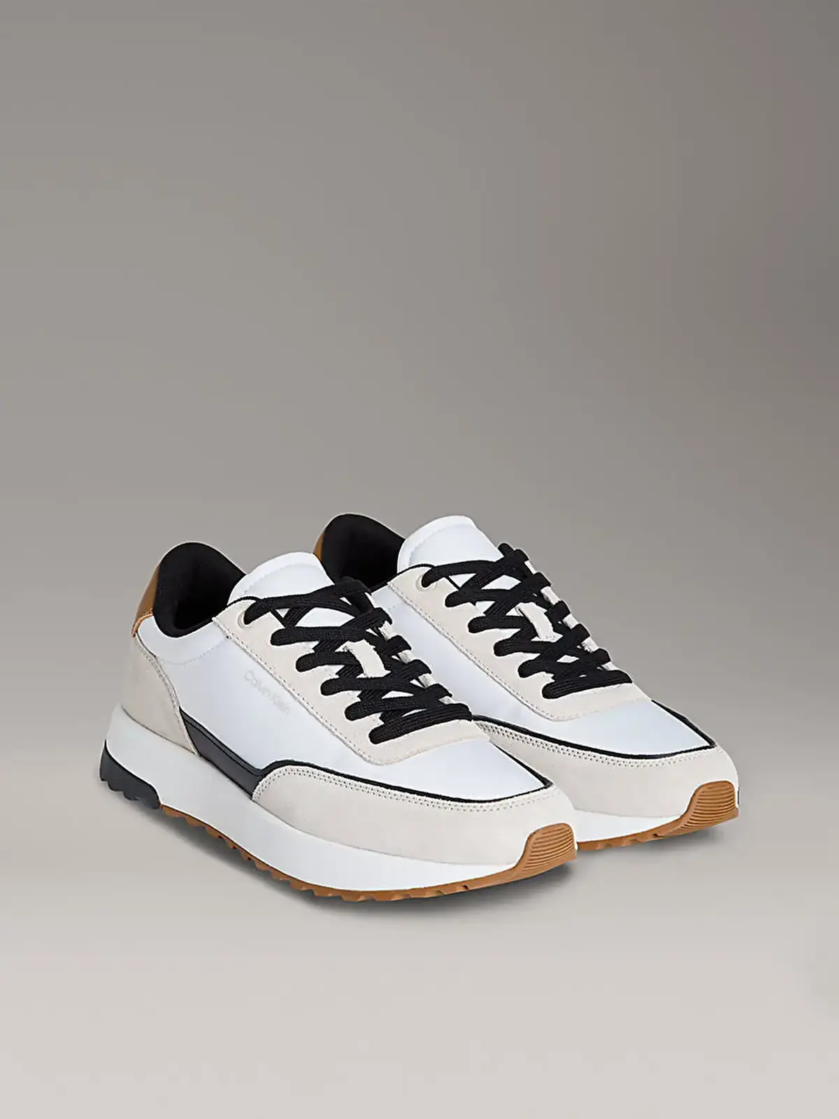 Calvin Klein LOW TOP LACE UP REPREVE MIX Bej Erkek Günlük Spor Ayakkabı