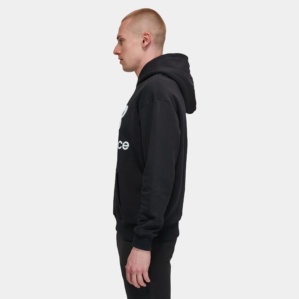 New Balance MNH3333 Erkek Siyah Sweatshirt