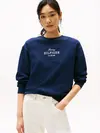 Tommy Hilfiger REG HILFIGER SWEATSH, C1G Lacivert Kadın Sweatshirt