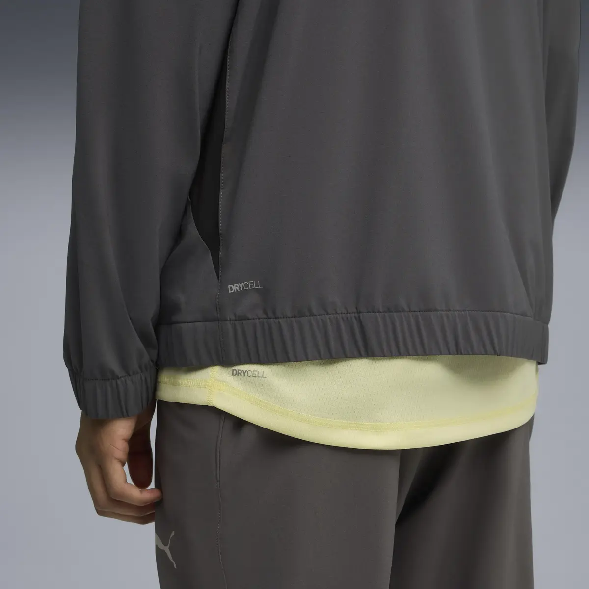 Puma RUN VELOCITY WOVEN JACKET Gri Erkek Ceket