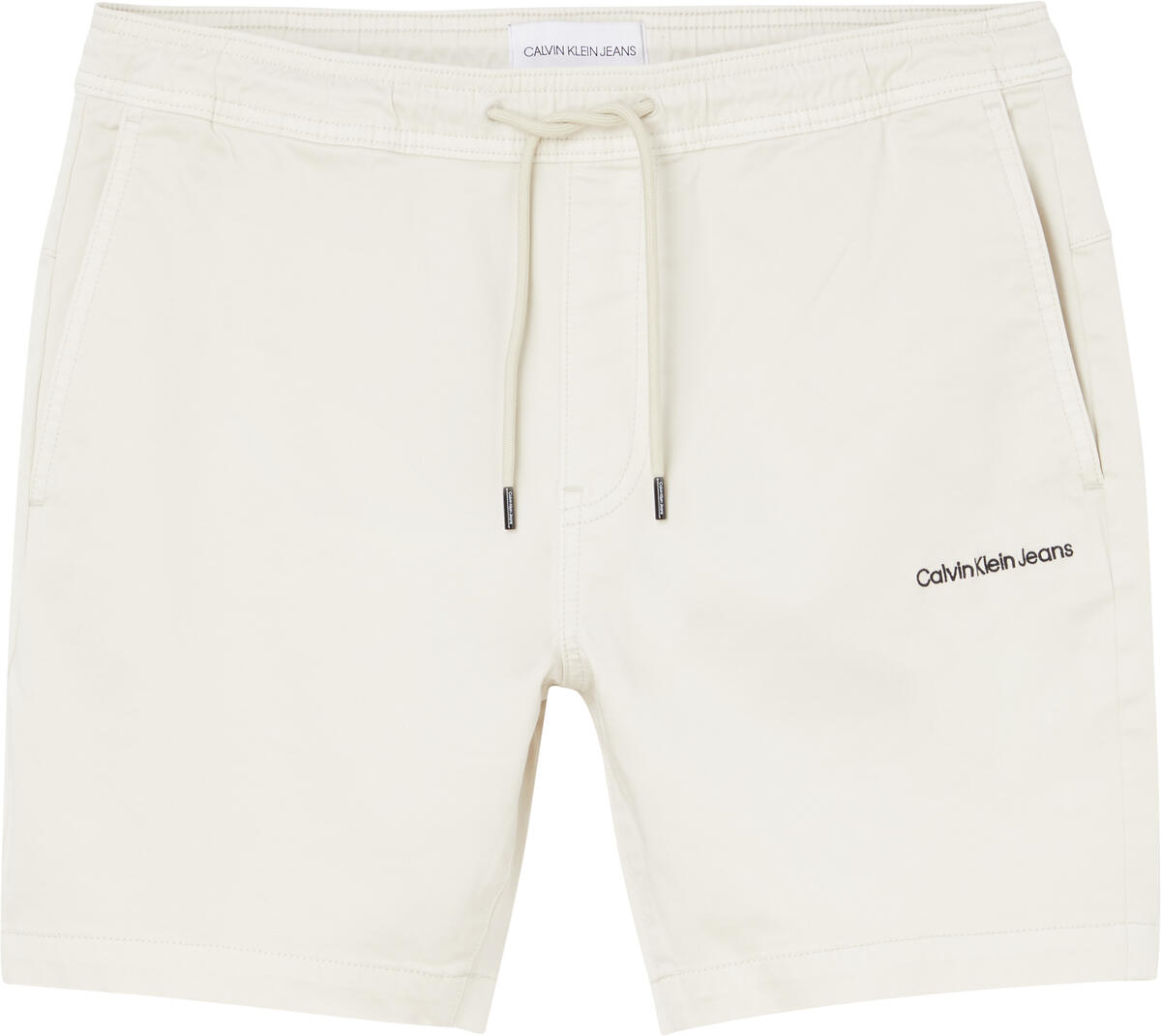 Calvin Klein SKINNY JOGGER CHINO Erkek Krem Şort