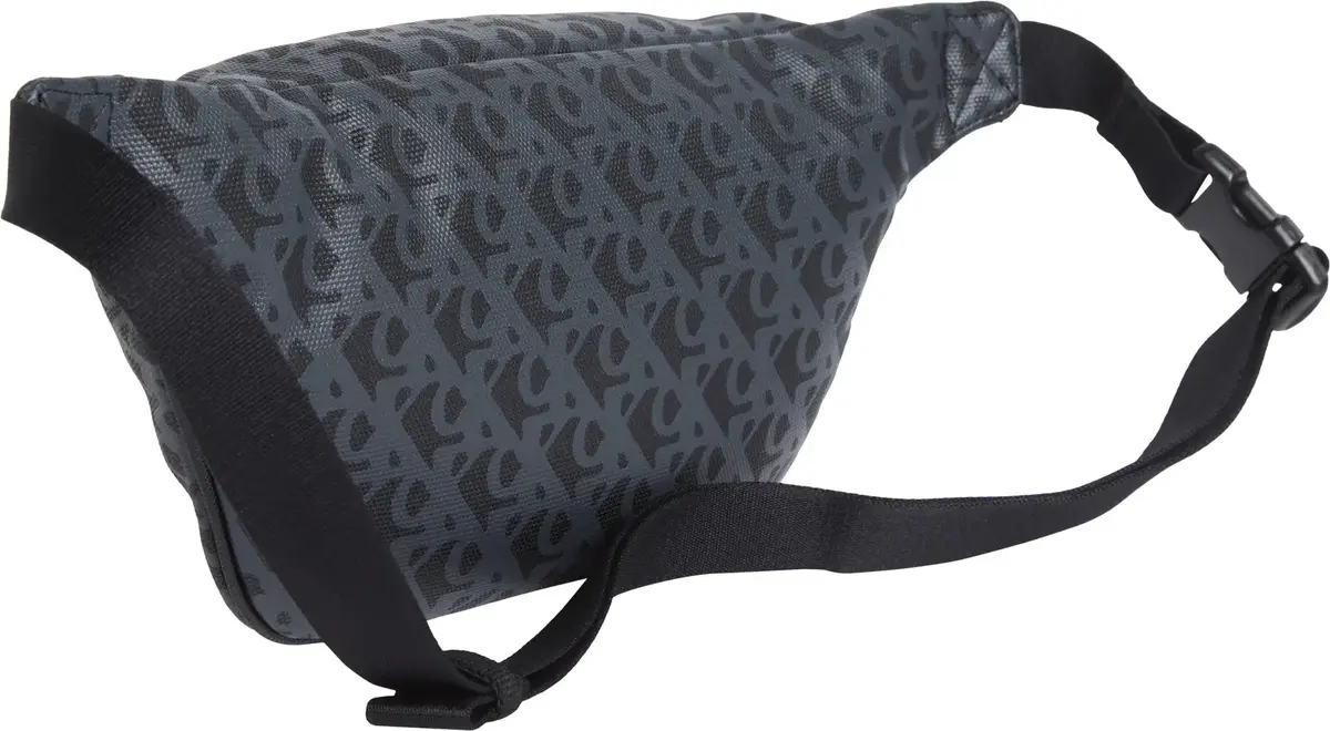 Calvin Klein MATTE AOP SQ WAISTBA, UB1 Siyah Erkek Çanta & Cüzdan