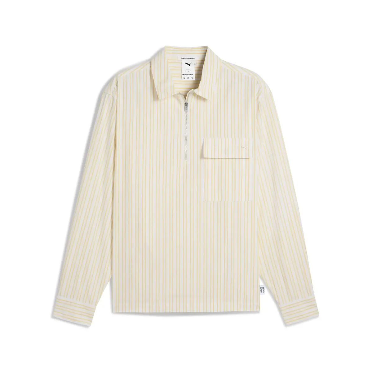 PUMA MMQ Half-Zip Shirt Sarı Erkek Polo T-Shirt
