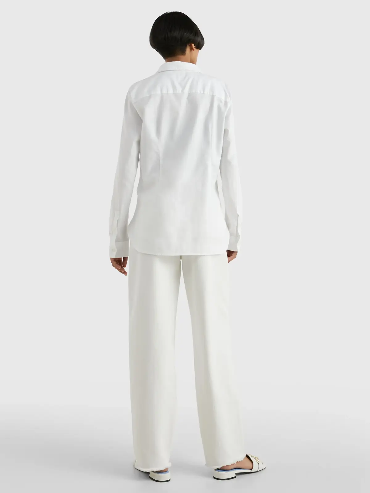 Tommy Hilfiger HERITAGE REGULAR FIT Kadın Beyaz Gömlek