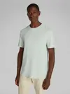 Calvin Klein LINEN COTTON T-SHIRT Yeşil Erkek Tişört