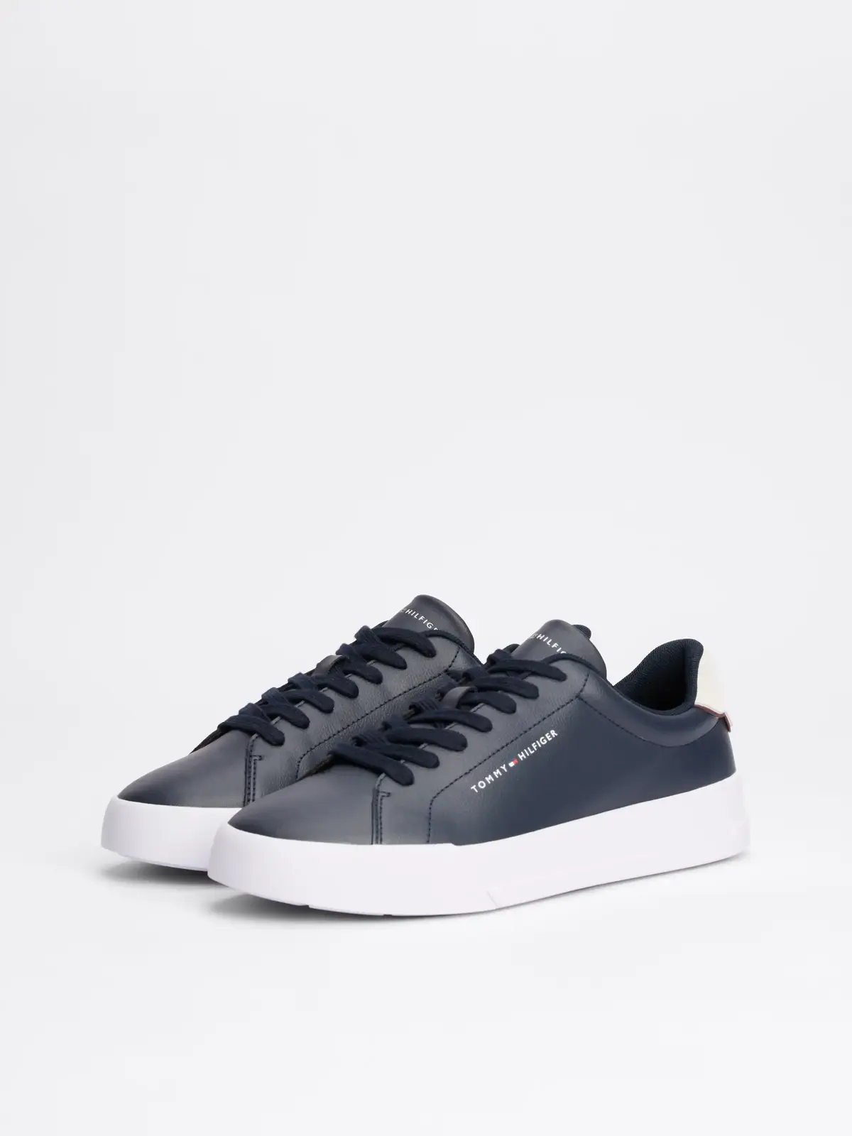 Tommy Hilfiger TH COURT LTH DETAIL, DW5 Siyah Erkek Spor Ayakkabı & Sneaker