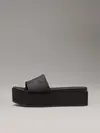 Calvin Klein FLATFORM SANDAL SLID, 0GJ Siyah Kadın Terlik