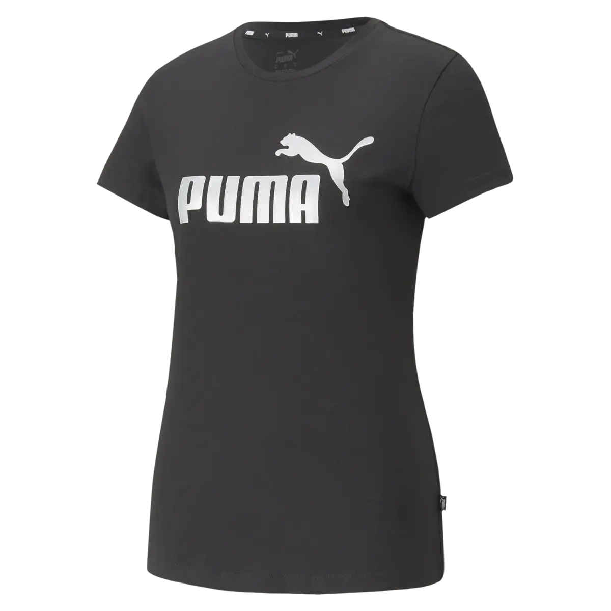 Puma ESS+ Metallic Logo Tee Kadın T-Shirt & Polo