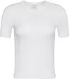 Calvin Klein A- Modal Rib Tee Essential Kadın Beyaz T-Shirt