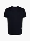 Calvin Klein BADGE TURN UP SLEEVE Erkek Siyah T-Shirt