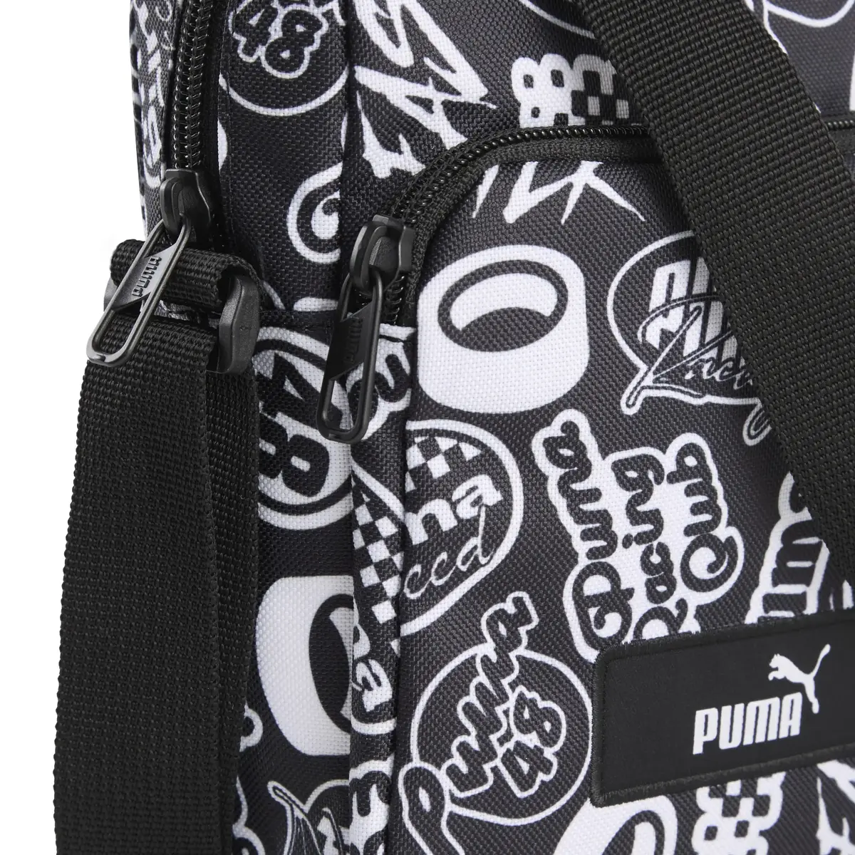 PUMA ACADEMY AOP Portable Siyah Unisex Omuz Çantası