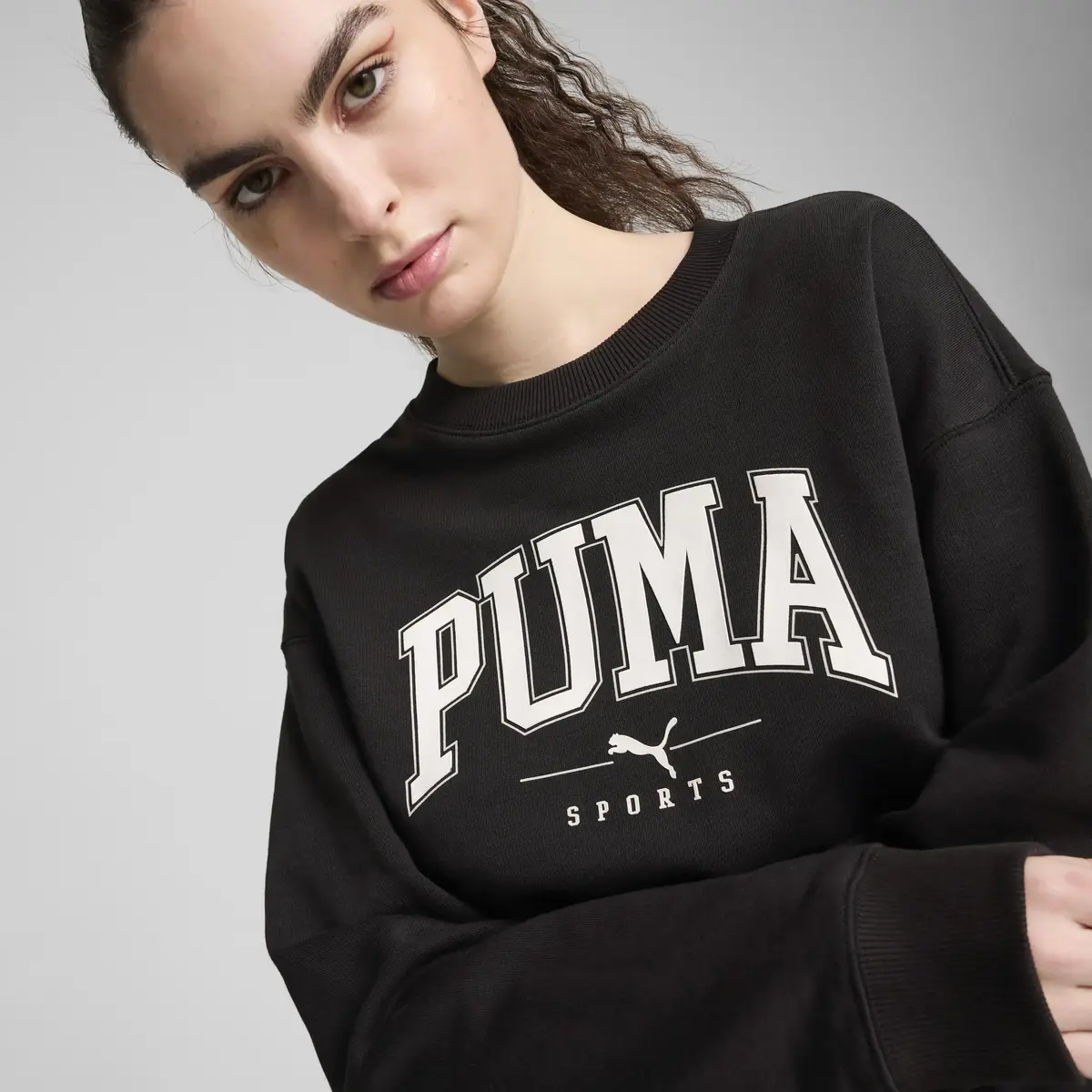 Puma SQUAD Crew TR Siyah Kadın Sweatshirt