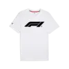 Puma F1 ESS Logo Tee 180g Beyaz Erkek T-Shirt & Polo