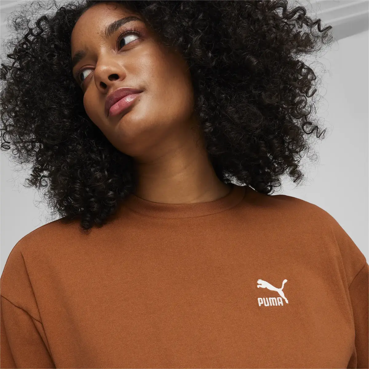 Puma BETTER CLASSICS Oversized Tee Kahverengi Erkek T-Shirt