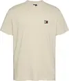 Tommy Hilfiger TJM REG BADGE TEE EX, ACG Krem Erkek T-Shirt & Polo
