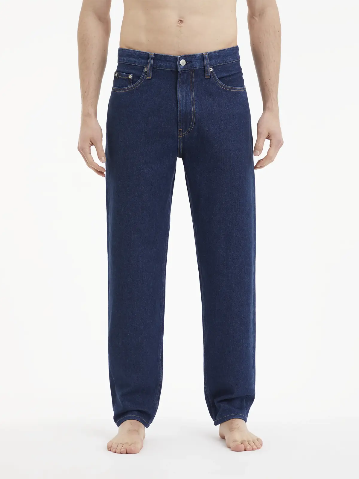 Calvin Klein REGULAR TAPER Erkek Mavi Kot Pantolon