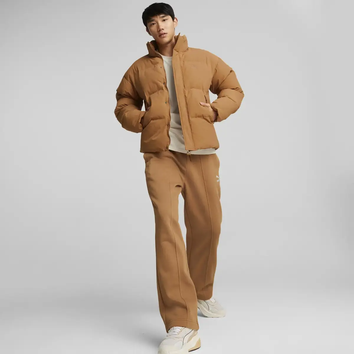 Puma Classics Straight Sweatpants Fl Desert T Kahverengi Erkek Eşofman Altı