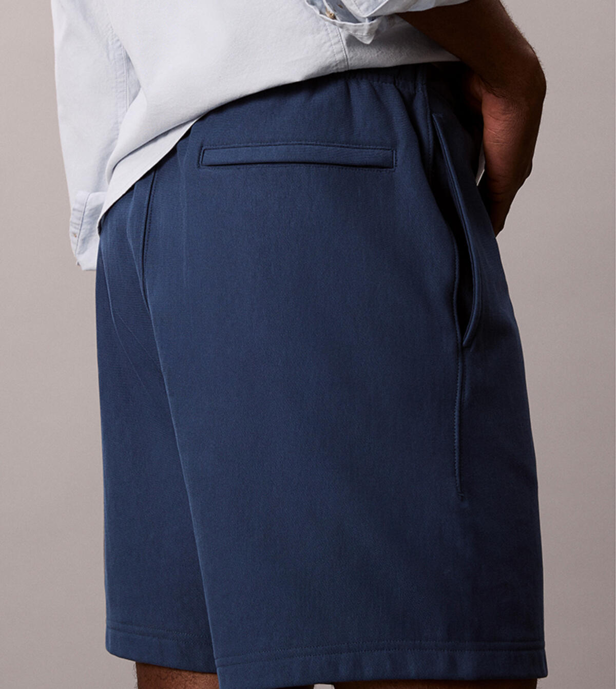 Calvin Klein PREMIUM TERRY CHAIN STITCH SHORT Mavi Erkek Şort