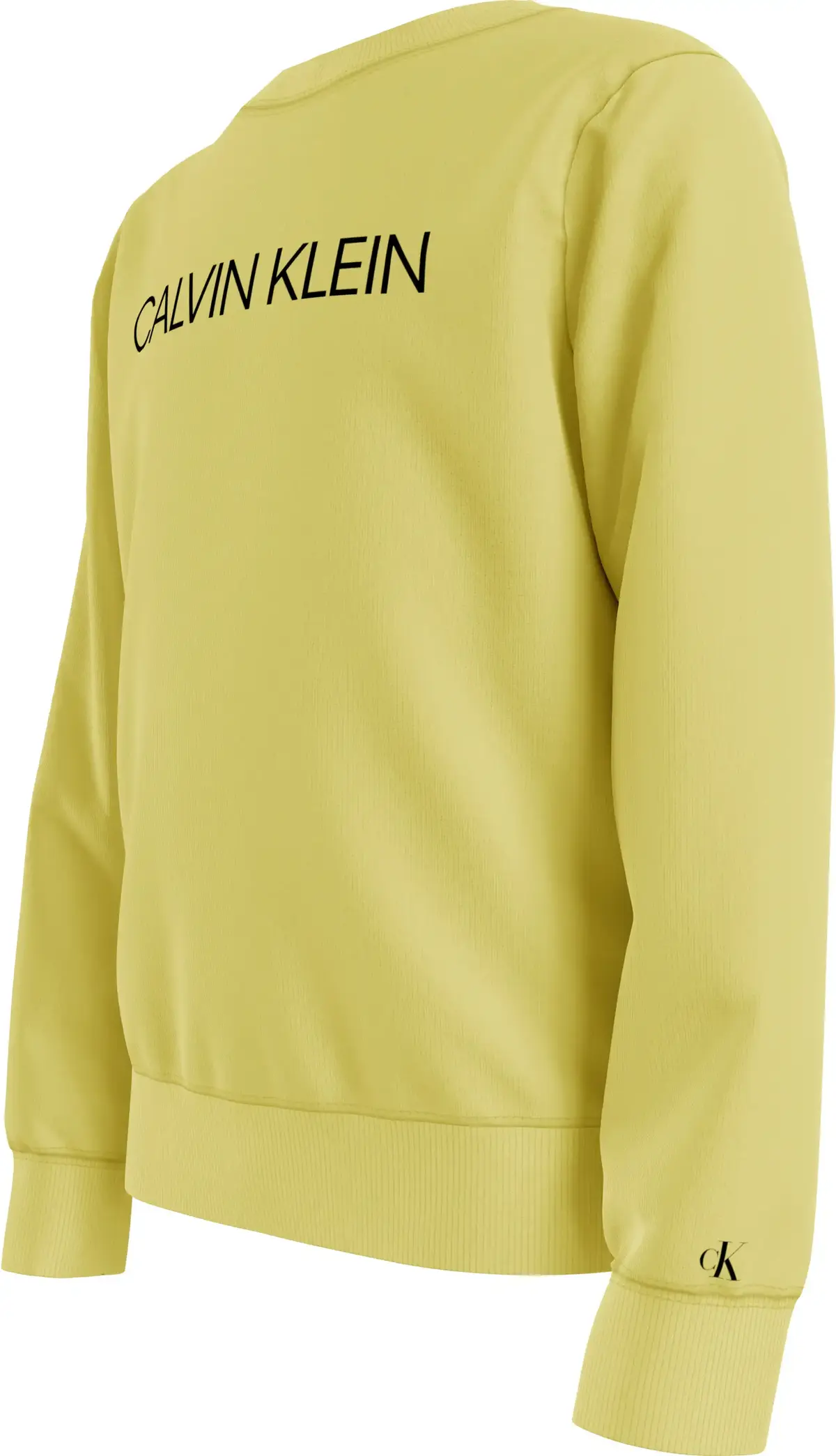Calvin Klein INSTITUTIONAL LOGO S Erkek Sarı Sweatshirt