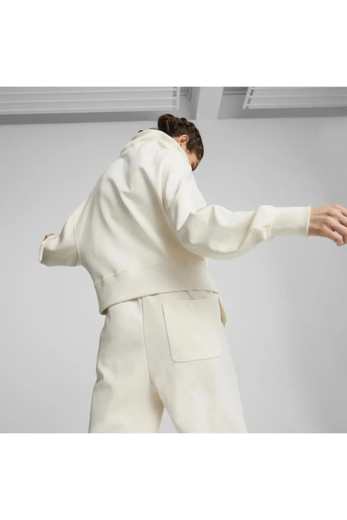 Puma Infuse Half Bej Kadın Yarım Fermuarlı Sweatshirt