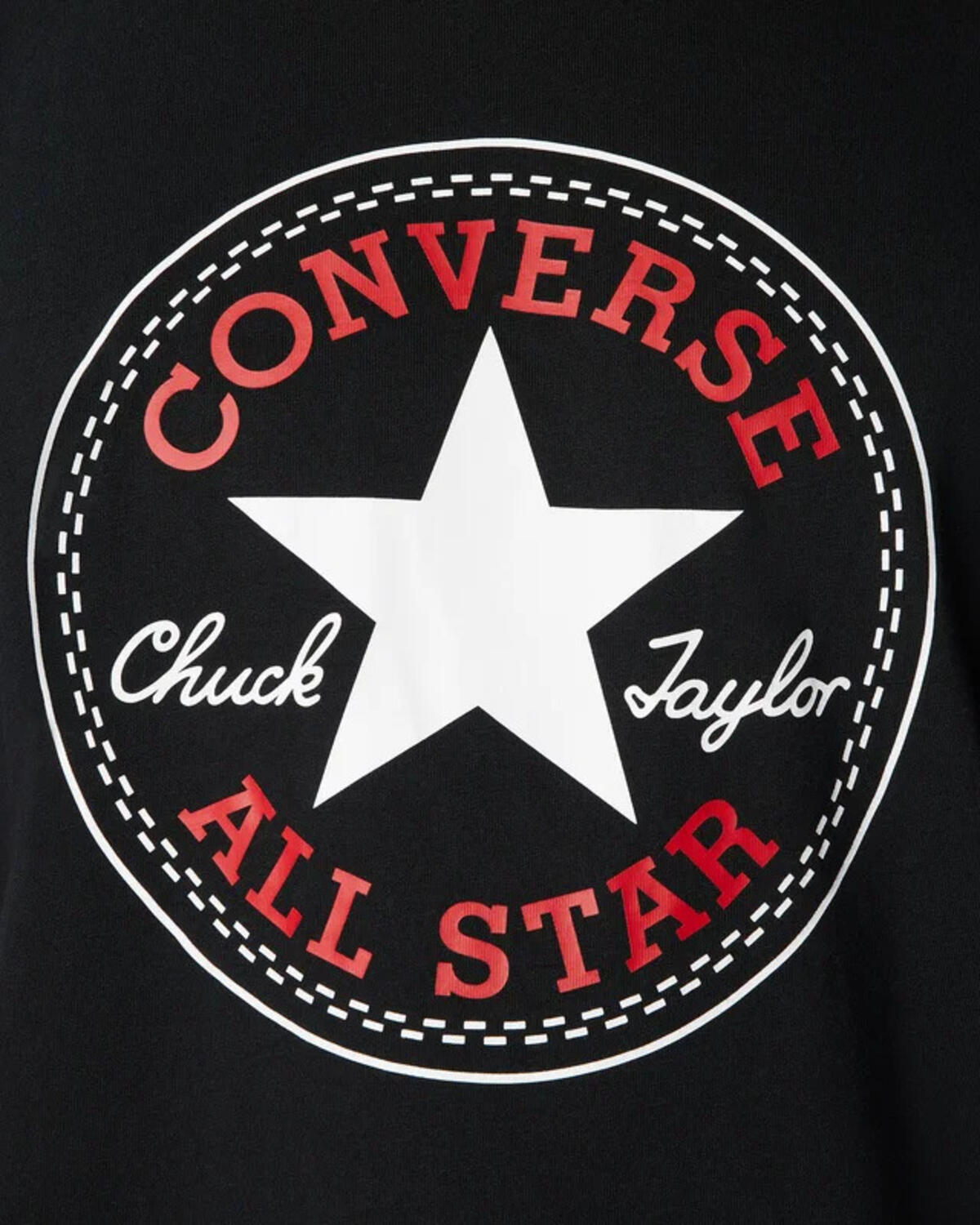 Converse CHUCK PATCH TEE BLACK Siyah Unisex T-Shirt