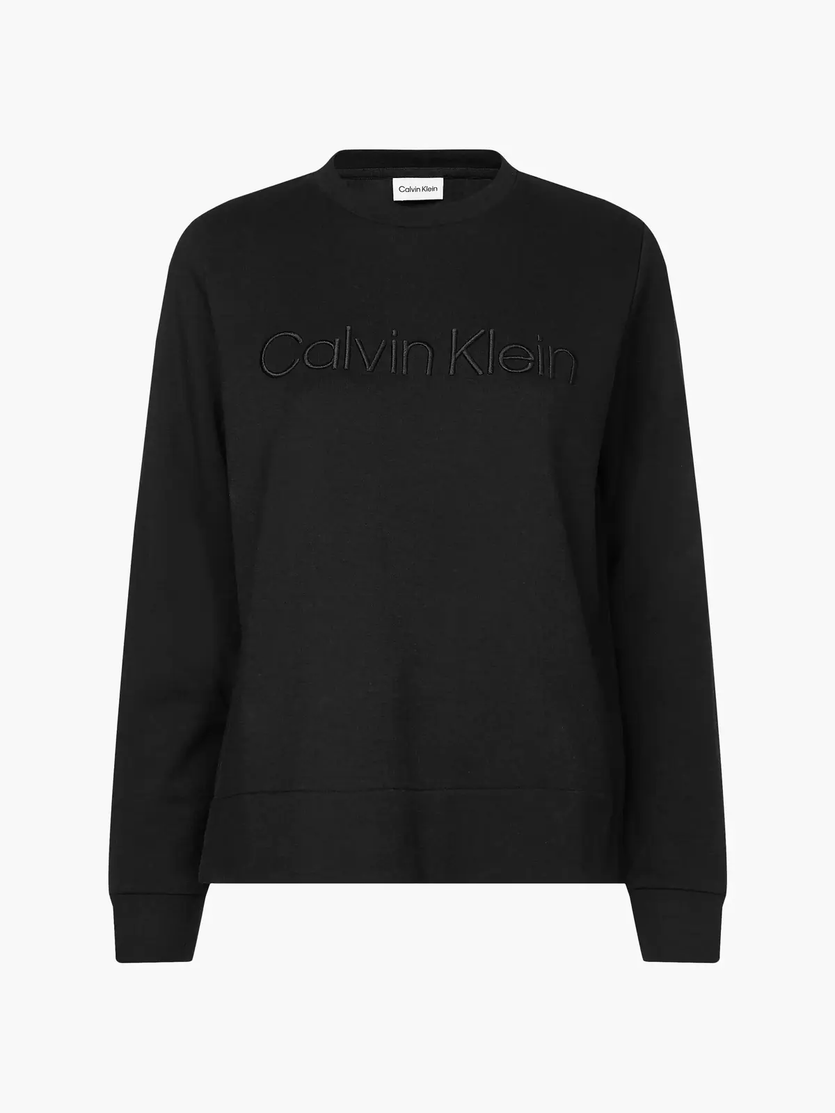 Calvin Klein TONAL EMBROIDERY SWE Kadın Siyah Sweatshirt
