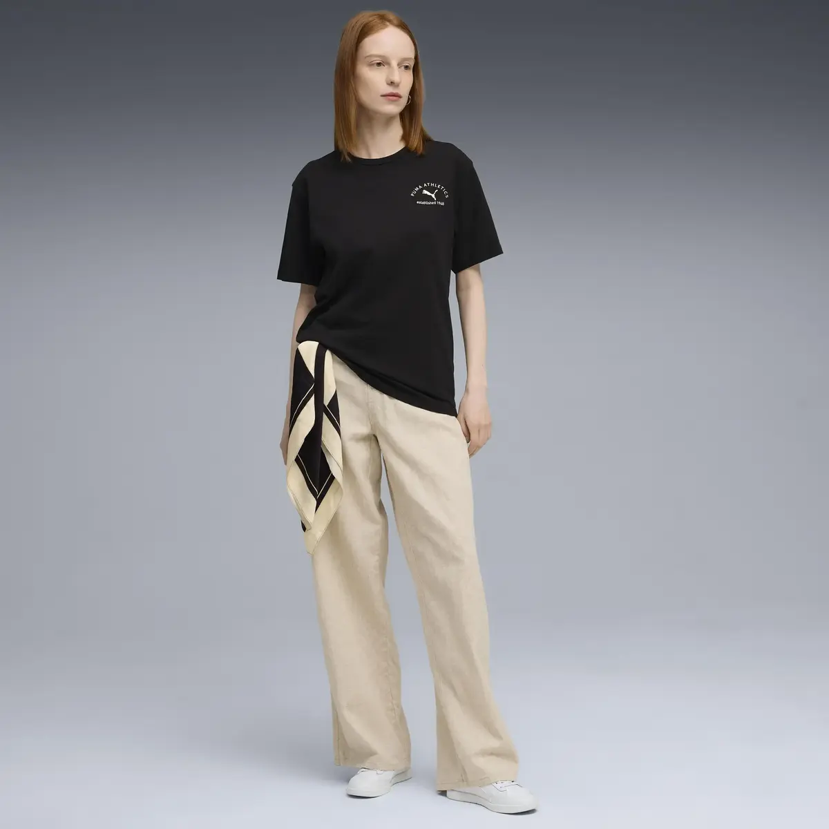 Puma PUMA CLASS Relaxed Tee Siyah Kadın T-Shirt