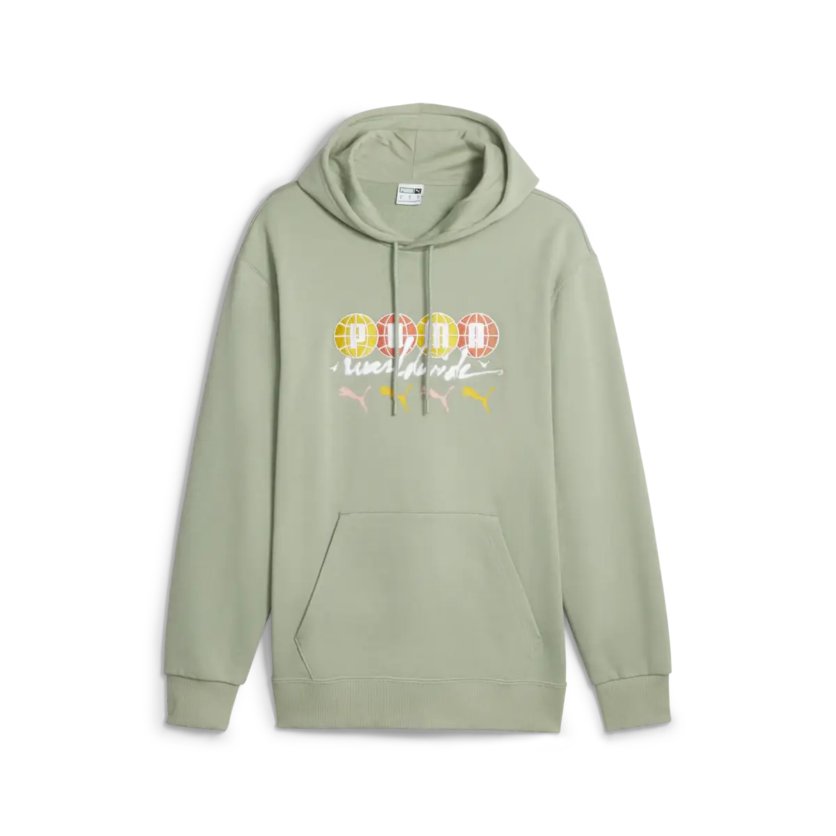 Puma SWxP PUMA WORLDWIDE Hoodie Yeşil Erkek Hoodie